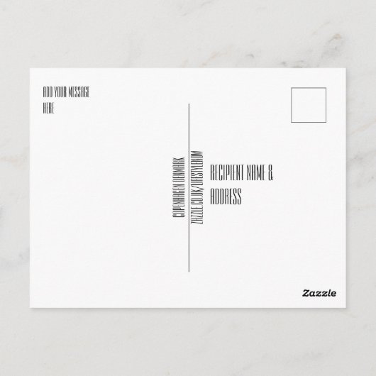 はがき – コペンハーゲンDenmark (裏面)