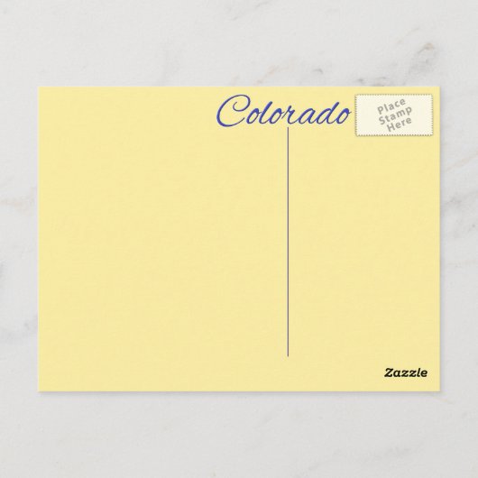 はがき – コロラド州 (裏面)