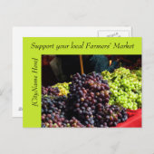 はがき – サポート農家市場 – ブドウ (正面/裏面)