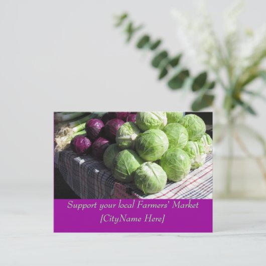 はがき – サポート農家市場 – Cabages (スタンド正面)