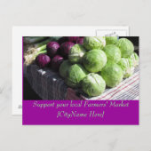 はがき – サポート農家市場 – Cabages (正面/裏面)