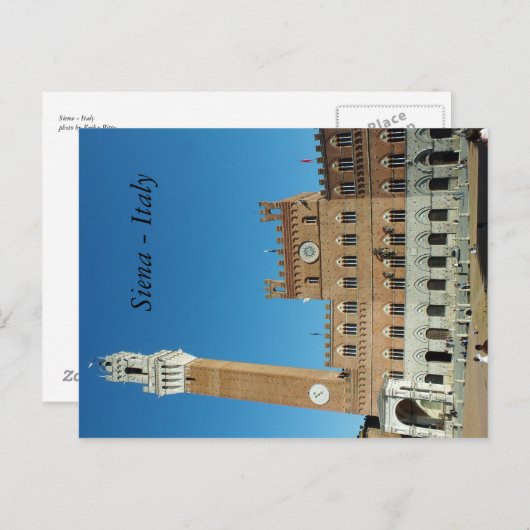 はがき – シエナ（イタリア） (正面/裏面)