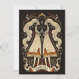 はがき – ジェミニシナ〔占星術の〕十二宮図アート シーズンカード