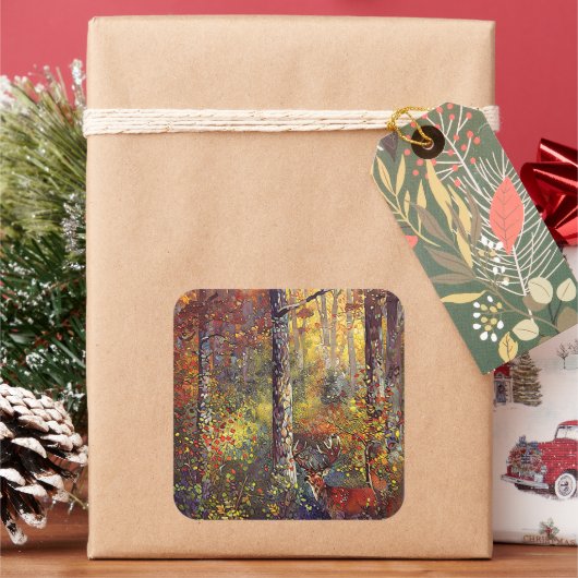 はがき スクエアシール (クリスマス)