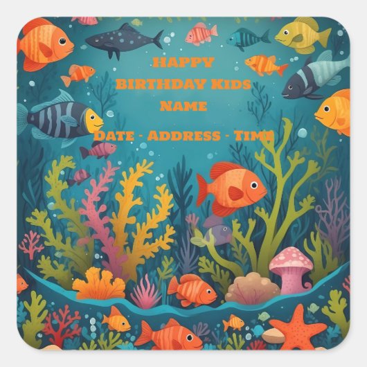 はがき スクエアシール (正面)