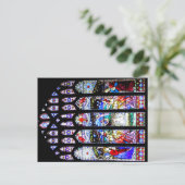 はがき – ステンドグラス窓チェスター大聖堂 (スタンド正面)