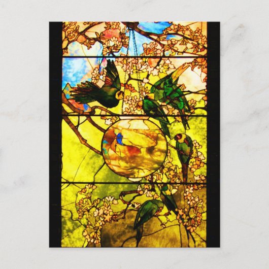 はがき – ステンドグラス – ティファニー1 (正面)