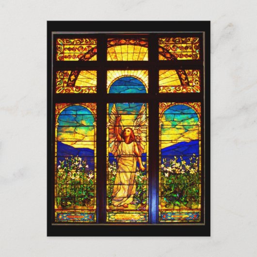 はがき – ステンドグラス – ティファニー10 (正面)