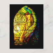 はがき – ステンドグラス – ティファニー7 (正面)