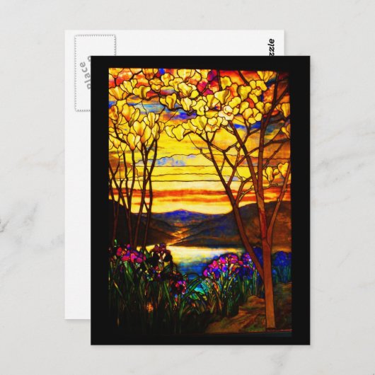 はがき – ステンドグラス – ティファニー9 (正面/裏面)