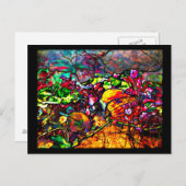 はがき – ステンドグラス – ルイスティファニー6 (正面/裏面)