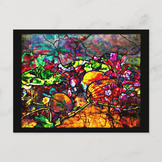 はがき – ステンドグラス – ルイスティファニー6 (正面)