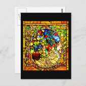 はがき – ステンドグラス – ルイ・ティファニー12 (正面/裏面)