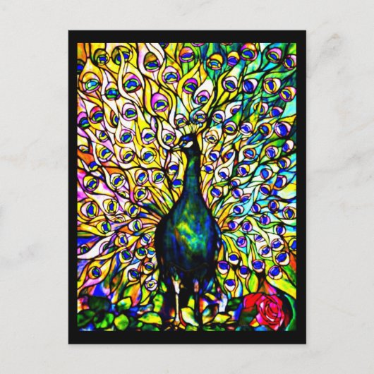 はがき – ステンドグラス – ルイ・ティファニー19 (正面)