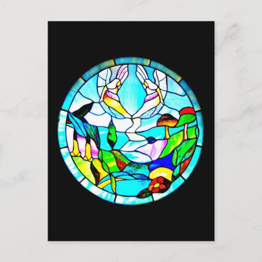 はがき – ステンドグラス – ルイ・ティファニー3 (正面)