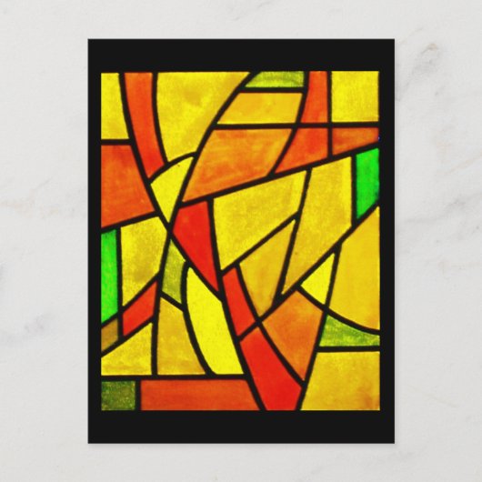 はがき – ステンドグラス–10 (正面)