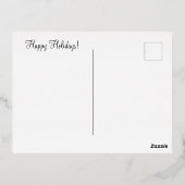 はがき – スパーケリングホリデーオーナメント 箔シーズンポストカード (裏面)