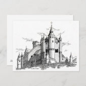 はがき – スペインの城 (正面/裏面)