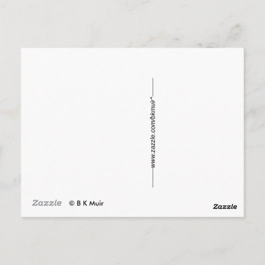 はがき – スペインの城(セピア) (裏面)