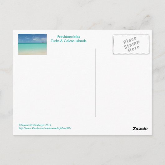 はがき/タークスとカイコス/「呪文の下での秋」 ポストカード (裏面)