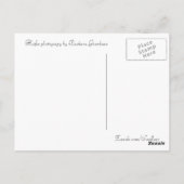 はがき、ハイファー、ベビー牛写真 ポストカード (裏面)