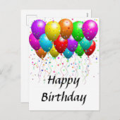 はがき – ハッピーバースデー シーズンポストカード (正面/裏面)