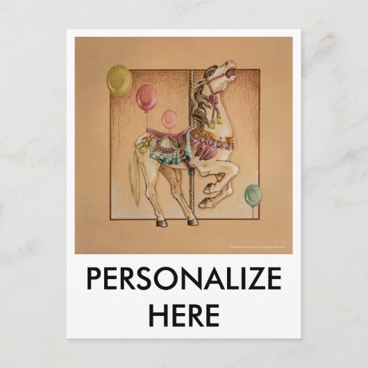 はがき – ハッピーホース回転木馬 (正面)