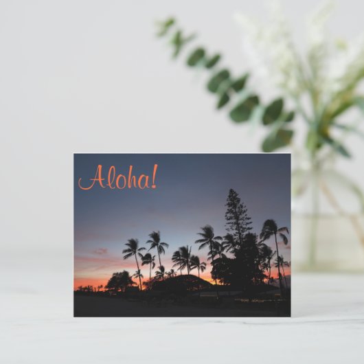 はがき – ハワイアン夕日 (スタンド正面)