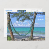 はがき「ハンモック/アバコ諸島/バハマ」 ポストカード (正面/裏面)