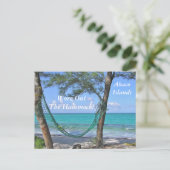 はがき「ハンモック/アバコ諸島/バハマ」 ポストカード (スタンド正面)
