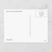 はがき – バレンタインピエロハートハーレクイン シーズンポストカード (裏面)