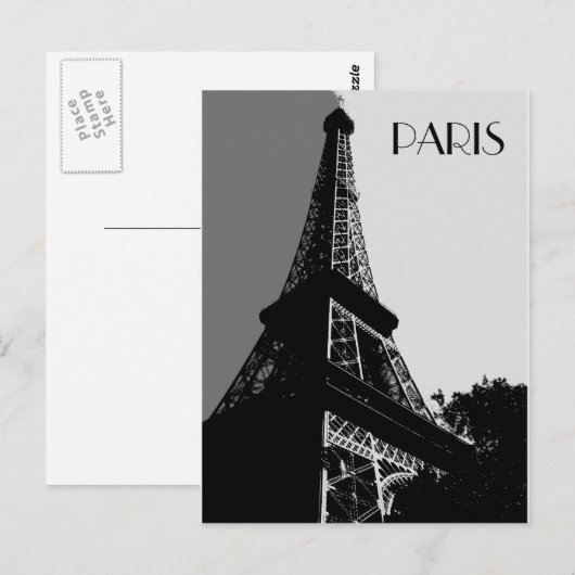 はがき – パリ (正面/裏面)