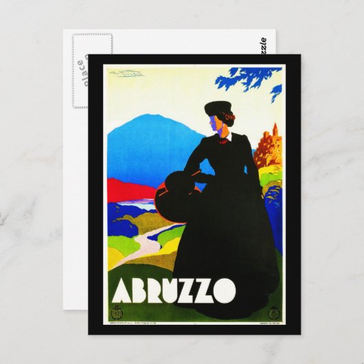 はがき – ビンテージ旅行 – アブルッツォ2 (正面/裏面)