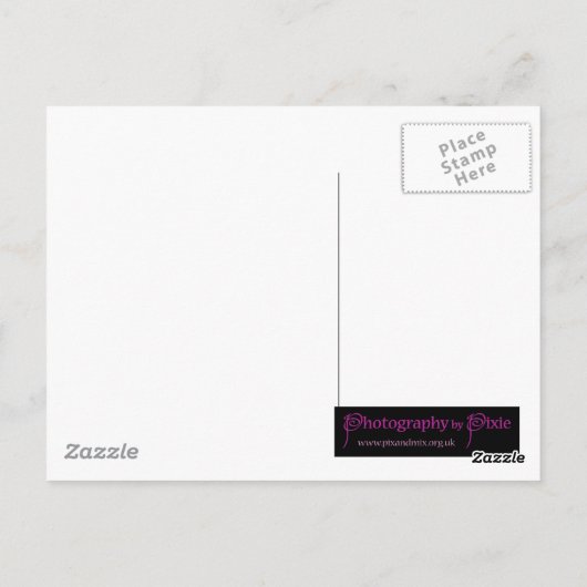 はがき – ピアノキーボード白黒 (裏面)