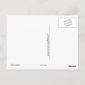 はがき – ピンクの花のフィールド (裏面)