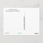 はがき – フェンス上の黒い写真 (裏面)