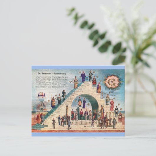 はがき – フリーメーソンの構造 (スタンド正面)