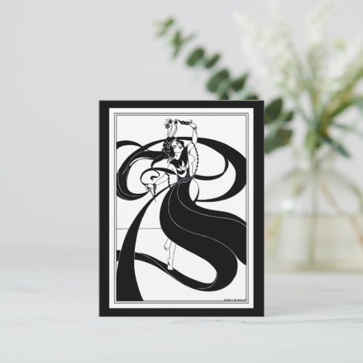 はがき:ベアズリーイラストレーション ポストカード (スタンド正面)