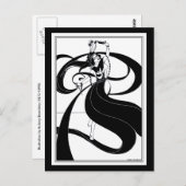 はがき:ベアズリーイラストレーション ポストカード (正面/裏面)