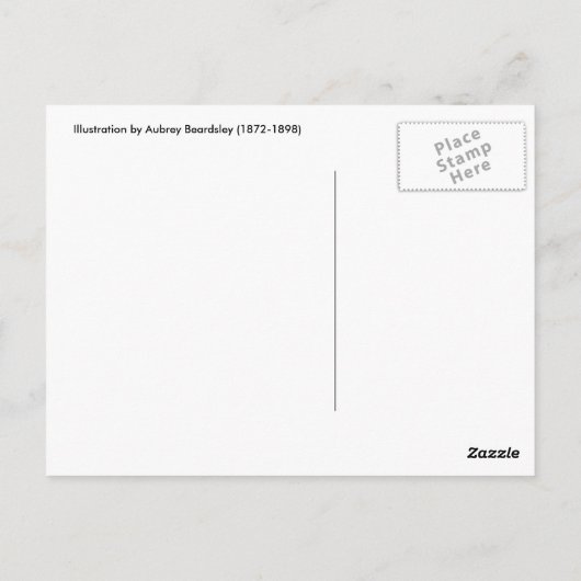 はがき:ベアズリーイラストレーション ポストカード (裏面)
