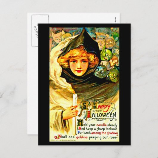 はがき – ホリデーアート – ヴィンテージハロウィーン33 シーズンポストカード (正面/裏面)