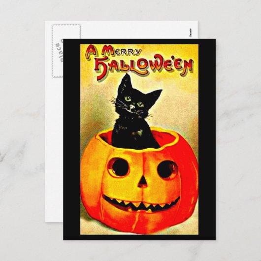 はがき – ホリデーアート – ヴィンテージハロウィーン37 シーズンポストカード (正面/裏面)
