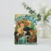 はがき:ミュシャ – ビエレス・デ・ラ・ミューズ ポストカード (スタンド正面)