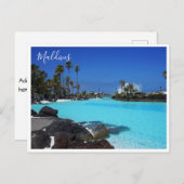 はがき – モルディブ シーズンポストカード (正面/裏面)