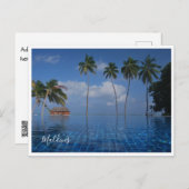 はがき – モルディブ シーズンポストカード (正面/裏面)