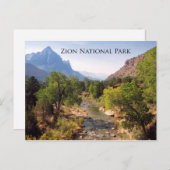 はがき:ユタ州Zion National Park ポストカード (正面/裏面)