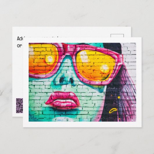 はがき – リップスティックアーバン通りアート (正面/裏面)