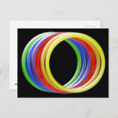 はがき – レインボーリングや輪 (正面/裏面)