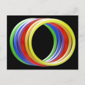 はがき – レインボーリングや輪 (正面)
