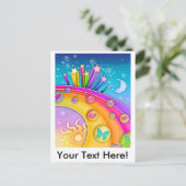 はがき – レトロポップ・アートのアート60年代の空 (スタンド正面)